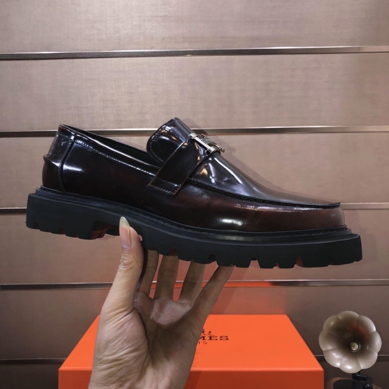 H**mes leather shoes